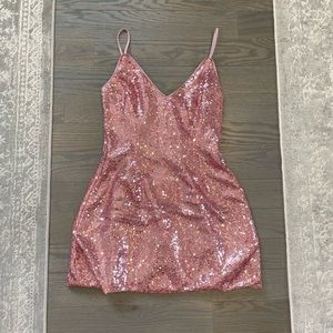 Pink Sequin Dress